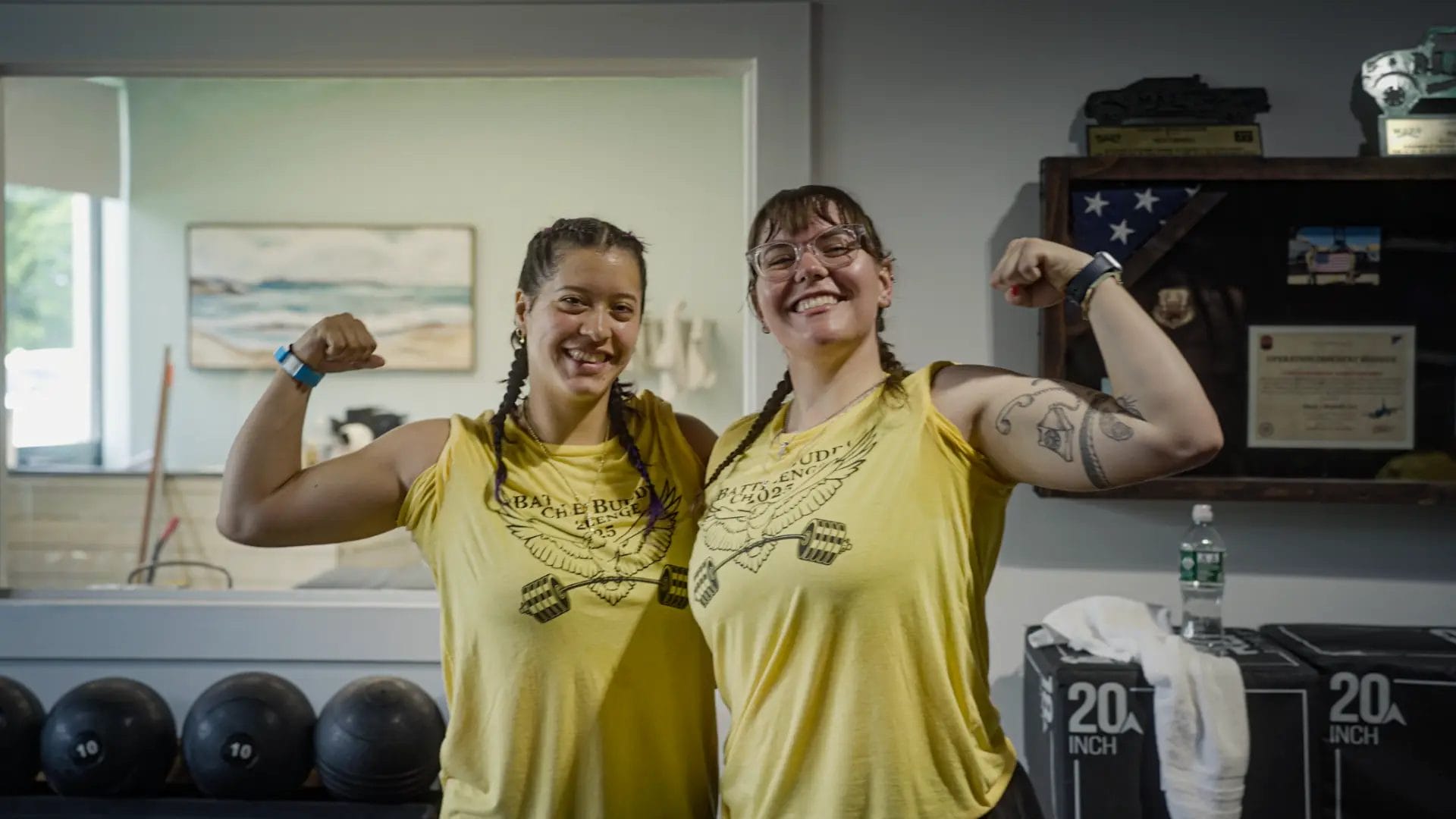 Mach 1 Barbell members training inside the gym